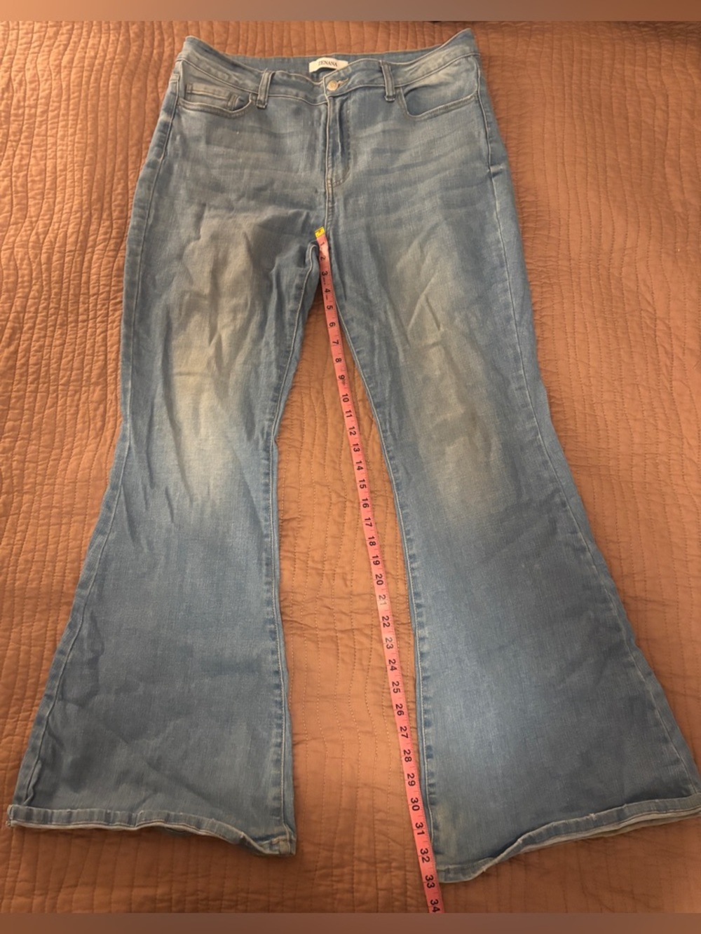 Zenana Outfitters Light Blue Flare Jeans